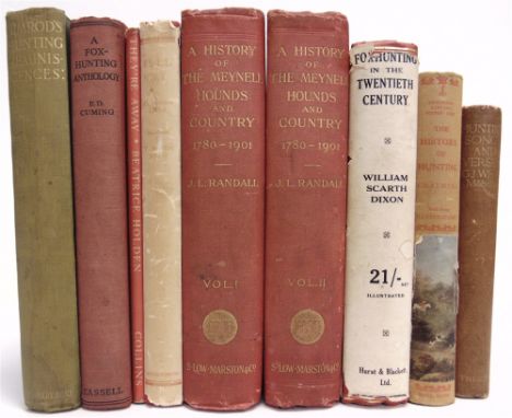 [SPORTING]. HUNTING  Randall, J.L. A History of the Meynell Hounds and Country 1780-1901, first edition, two volumes, Sampson