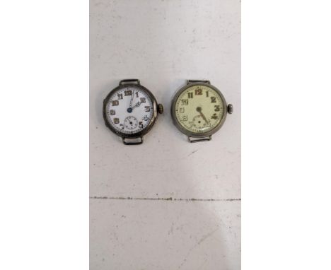 Two WW1 trench watches one engraved ' Rev W. P. Marsh' 15th Jan 1917Location: If there is no condition report shown please re
