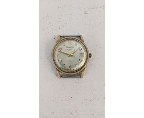 A 10ct gold cased Bulova '23 jewels' wristwatch without a strapLocation: If there is no condition report shown please request