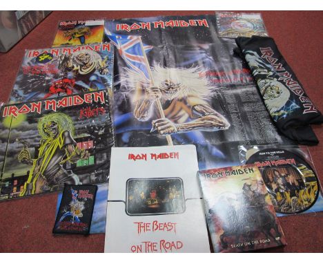 Iron Maiden Collection, consists of the LPs Killers and Number of the Beast, Death on The Road DVD, three 7" singles, tour pr