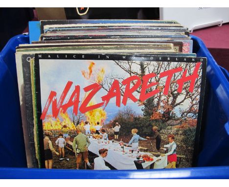 Rock and Heavy Meatl L.P's, thirty five in this box to include Nazareth - Malice In Wonderland, Alice Cooper - Billion Dollar