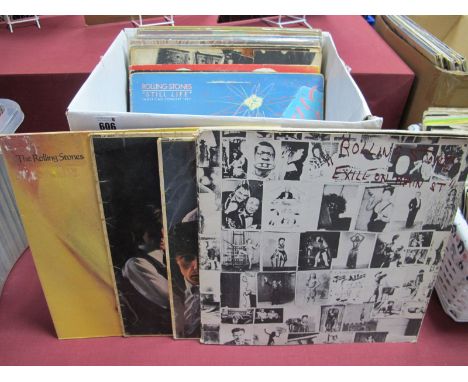 The Who and Rolling Stones LPs, twenty titles in varying conditions, to include The Rolling Stones - Goats Head Soup, Exile o