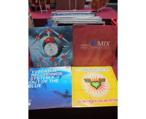 Approximately 100 12" Dance Singles From The 90's, wih artists and remixes by Sash, Full Intention, The Bouncer, Rhythm Maste