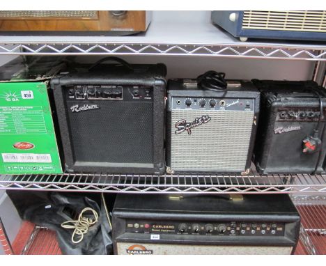 Guitar Practice Amplifiers, 5amp to include, Rockburn 15G, Rockburn G-10 (2), Squire Sidekick and Stagg 10GA (untested).