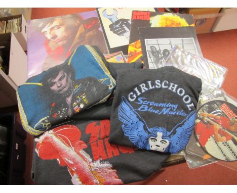 Alice Cooper, Sammy Hagar, Girlschool and UFO Items, they consist of Alice Cooper - The Alice Cooper Show LP, two 7" singles,