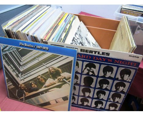 Over Sixty LPs in This Box That Contains a Variety of Styles in Varying Conditions, these include The Beatles - 1967 - 1970, 