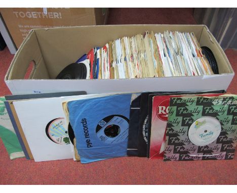 Over 100 7" Singles From The 1960's and Early 70's, Rock and Pop titles from artists such as Family, The Who, The Box Tops, S