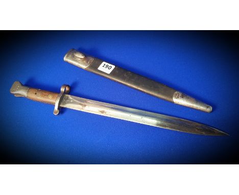 VICTORIAN METFORD ENFIELD BAYONET & SCABBARD