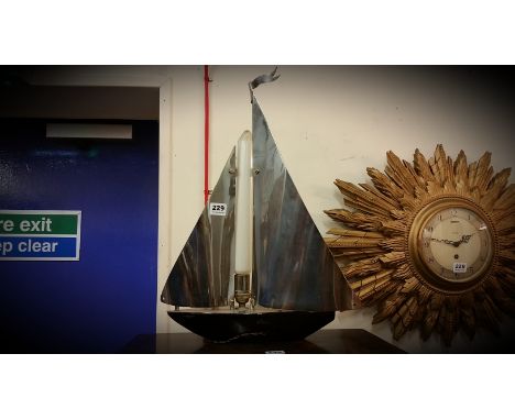 ART DECO SAILING SHIP LAMP