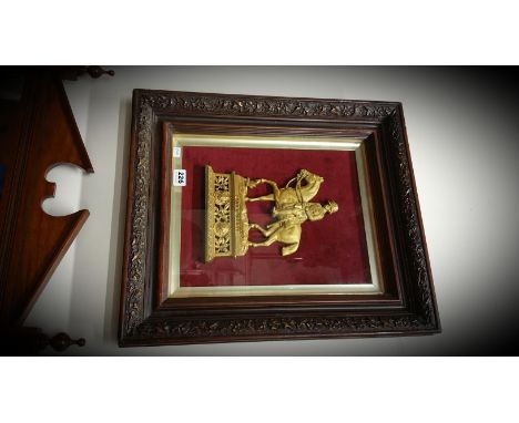 ANTIQUE GILT METAL PORTRAIT OF LORD ROBERTS