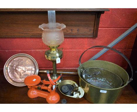 Metalware - a set of 20th century cast metal balance scales with weights, The Viking, F. J. Thornton &amp; Co, Wolverhampton;