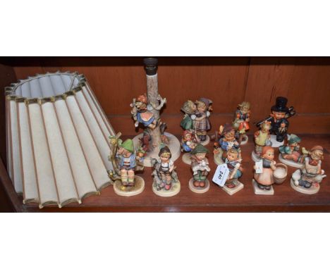 Goebel Hummel Figures - a lamp, Girl in Tree, Meditation, Apple Tree Boy, The Goat Herder, Telling her Secret, Be Patient, et