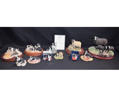 A Border Fine Arts model, Sheepdog and pups, Collie Pups For Sale; others, similar, Walkies, Trouble Ahead, Not Far To Go, A 