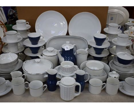 Ceramics - a German Thomas contemporary part dinner and tea set, comprising dinner plates, salad plates, dessert bowls, teapo