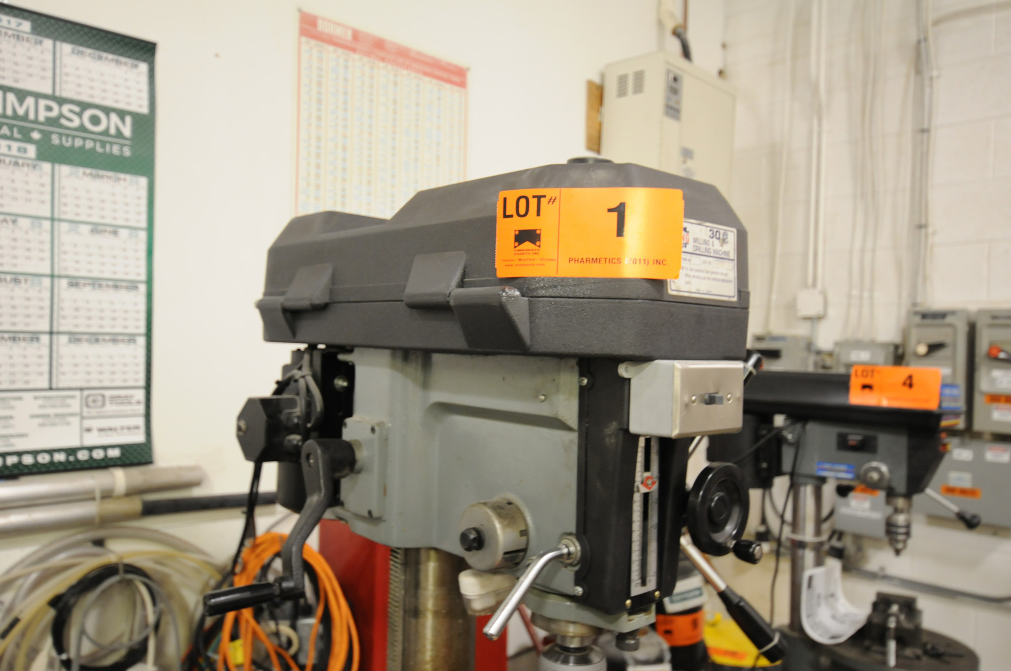 KING PDM30 BENCH TYPE MILLING AND DRILLING MACHINE WITH STAND, S/N 634941 (LOCATED IN BURLINGTON