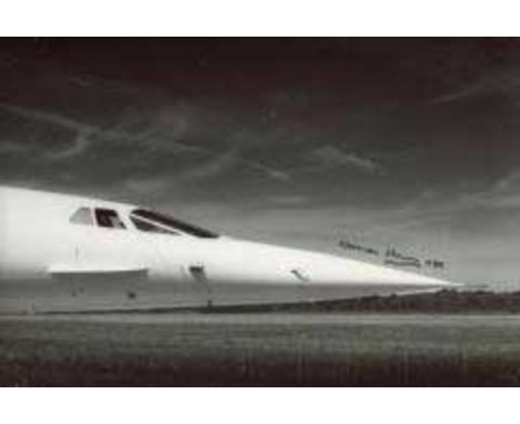  Concorde Designer: 8x12 inch photo signed by the late Norman Harry who designed the iconic "droop snoop" (drop nose) of the 