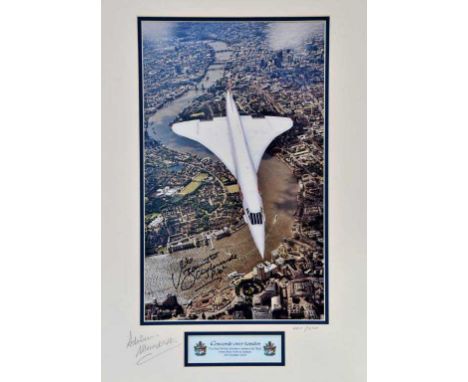 Limited edition Concorde pilot signed photograph. Limited Edition of just 250 Mounted Photographs Size 23x18 inches - British