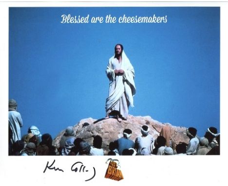  Monty Python: 8x10 inch photo signed by actor Ken Colley who played Jesus in the Monty Python movie 'Life of Brian' Good con