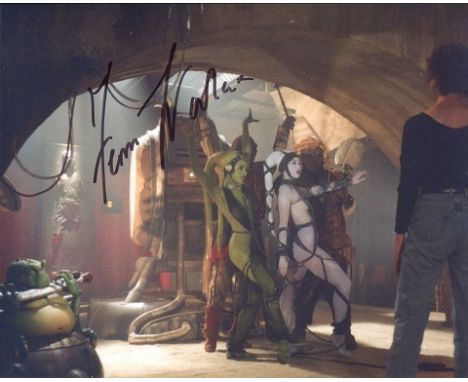  Star Wars: 8x10 inch photo signed by actress Femi Taylor who played Jabba the Hutts Dancing slave girl in return of the Jedi
