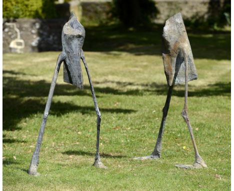 Sculpture:•▲Steven Gregory Bag Man 1993 Bronze, edition of 9 127cm high  Steven Gregory was born in South Africa in 1952 but 