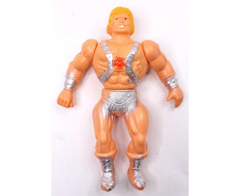 Mexican culluloid model of He-Man, 36cm tall, with moving arms and twisting torso,