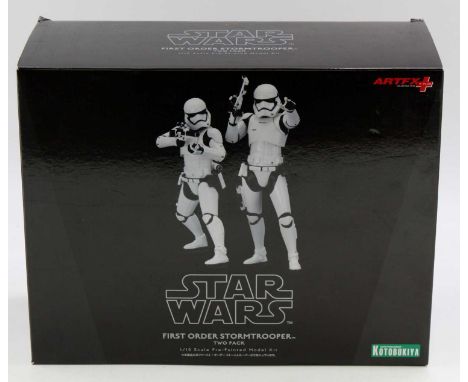 Kotobukiya 1/10th scale Star Wars First Order Stormtrooper Two Pack pre-painted model kit, as new in its original box