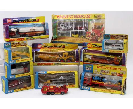 A collection of mixed Matchbox Lesney King Size and Models of Yesteryear diecasts, with examples including a King Size K23 Me