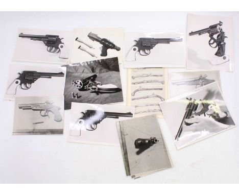 Collection of various Black and White photographs from DCMT/Lone Star detailing various model cap guns produced, used in the 