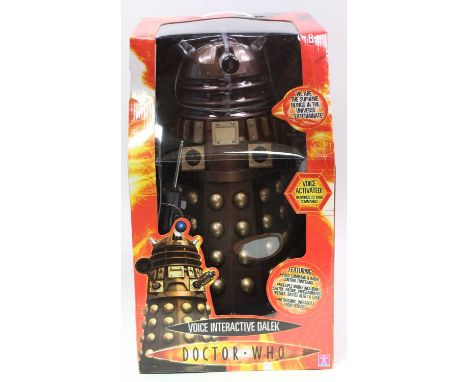 Character Online Doctor Who remote control voice activated 18'' Dalek. Model is still sealed in original packaging and is bra