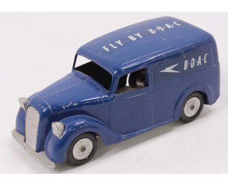 Mettoy Castoys Series, No.870 BOAC Delivery Van, dark blue body with silver hubs and BOAC Livery, loose example