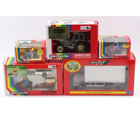 A collection of Britains modern release 1/32 scale farming and commercial vehicle boxed diecast group to include a limited ed