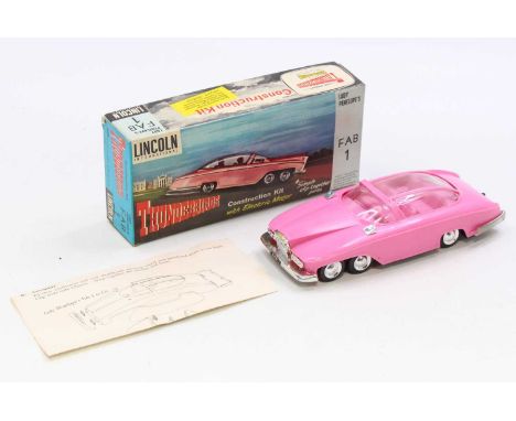 A Lincoln International Thunderbirds Lady Peneolpe's FAB1 clip together construction kit, a made example without motor fitted