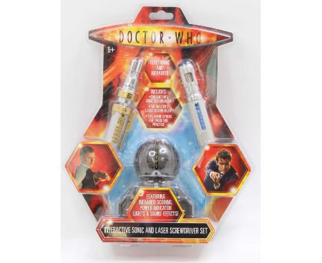 Character Online Doctor Who sonic and laser screwdriver set comprising of: the Master's laser screwdriver, David Tennant's so