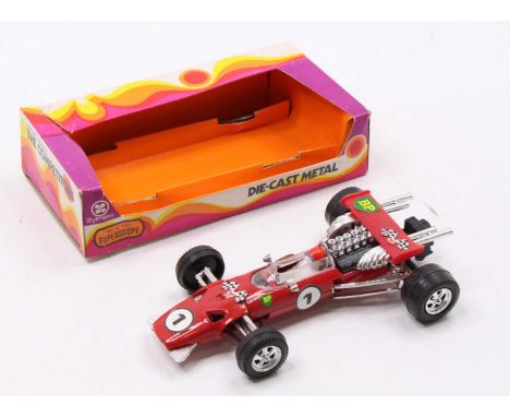 Zylmex K701, 1/24th scale diecast model of a Superscope F1 car, finished in red and housed in the original open front box