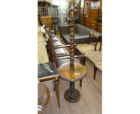 An early 20th Century barley twist standard lamp (sold electrically untested)