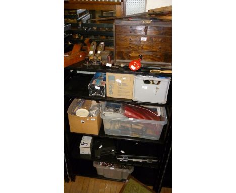 A mixed lot of vintage and modern tools to include Stanley planes etc.