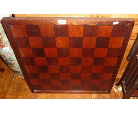 Large wooden chess board