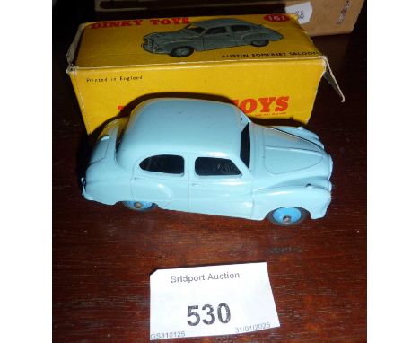Boxed Dinky Toys Austin Somerset Saloon 40J 161, in the lighter blue colourway