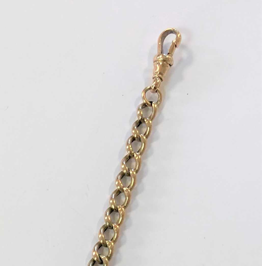 A watch chain, with each link stamped '9c', in Cheffins Fine Art