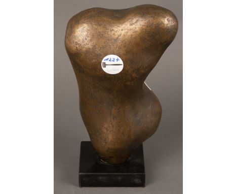Laszlo Szabo (1917-1984). Frauentorso. Bronze, u./sign., bez. PARIS, H=28,5 cm.