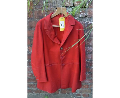 Red Hunting Jacket with Military Buttons 