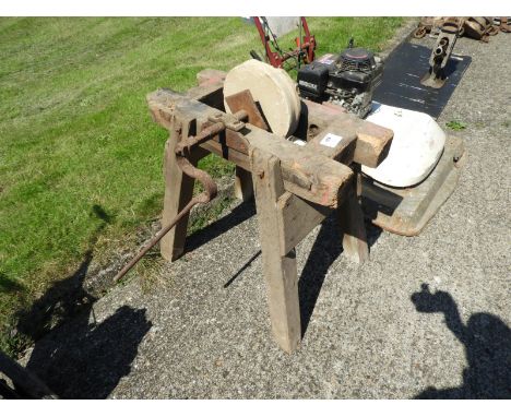 Manual Sharpening Stone on Stand 