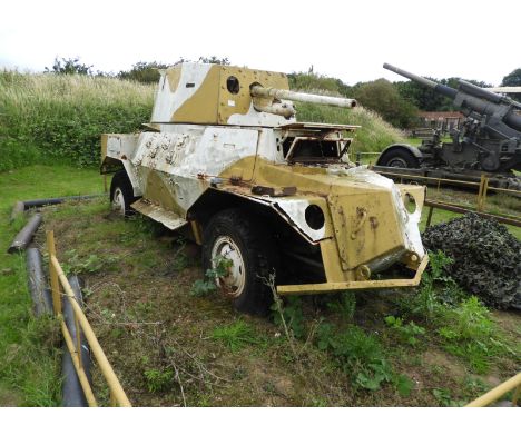 Marmon Herrington MKIV Armoured Car, this vehicle is a restoration project, it  has an engine and running gear, This lot does