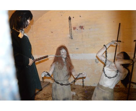 Witch Hunting in the East Riding Exhibition Comprising of Two Female Mannequins, Jailer and Various Props 
