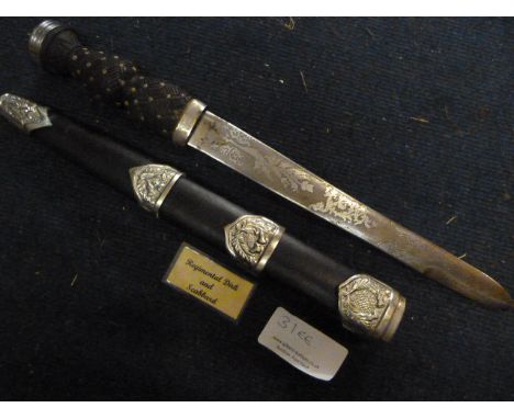 Johnstone Collection: Regimental Dirk in Scabbard 