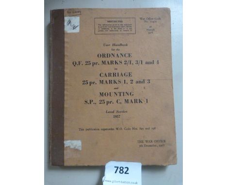 User Manual for 25lb Field Gun Carriage 