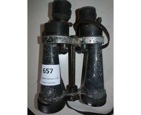 Pair of Binoculars by Barr &amp; Stroud with WD Arrow AP N.1900A, serial No. 83857 