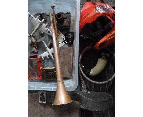 Miscellaneous Lot Including Hunting Horn, Model Planes, Rolls Razor, etc. 