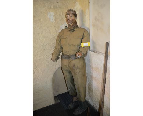 Solid Mannequin in WWII Dress 