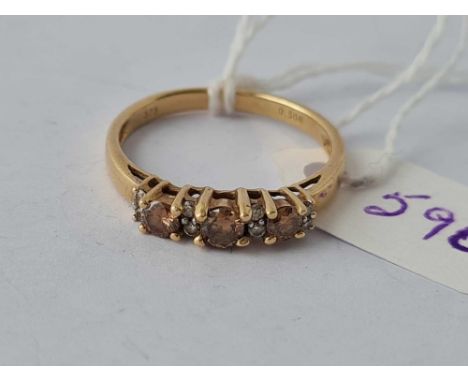 A 9ct diamond ring size Q     2.2 gms